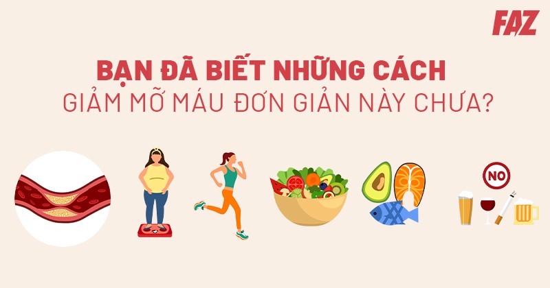 8 cách giảm mỡ máu không dùng thuốc tại nhà, hiệu quả nhanh nhất