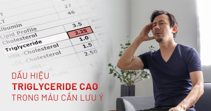 4 dấu hiệu Triglyceride cao trong máu nguy hiểm cần lưu ý