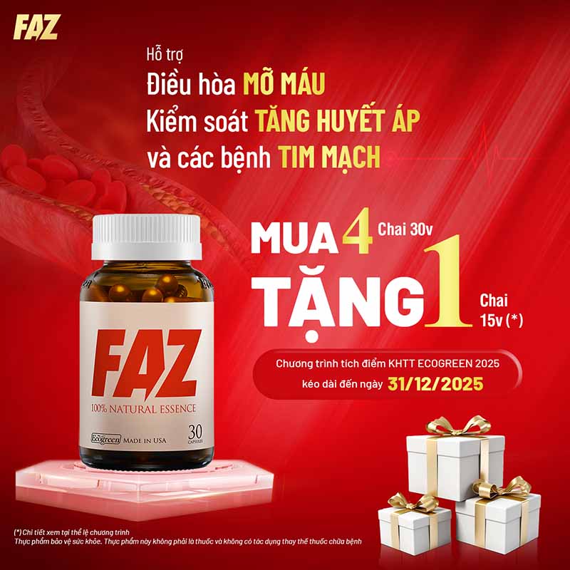 viên uống faz giúp điều hòa mỡ máu