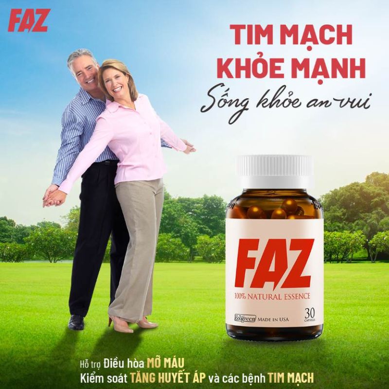 viên uống FAZ hỗ trợ điều hòa mỡ máu