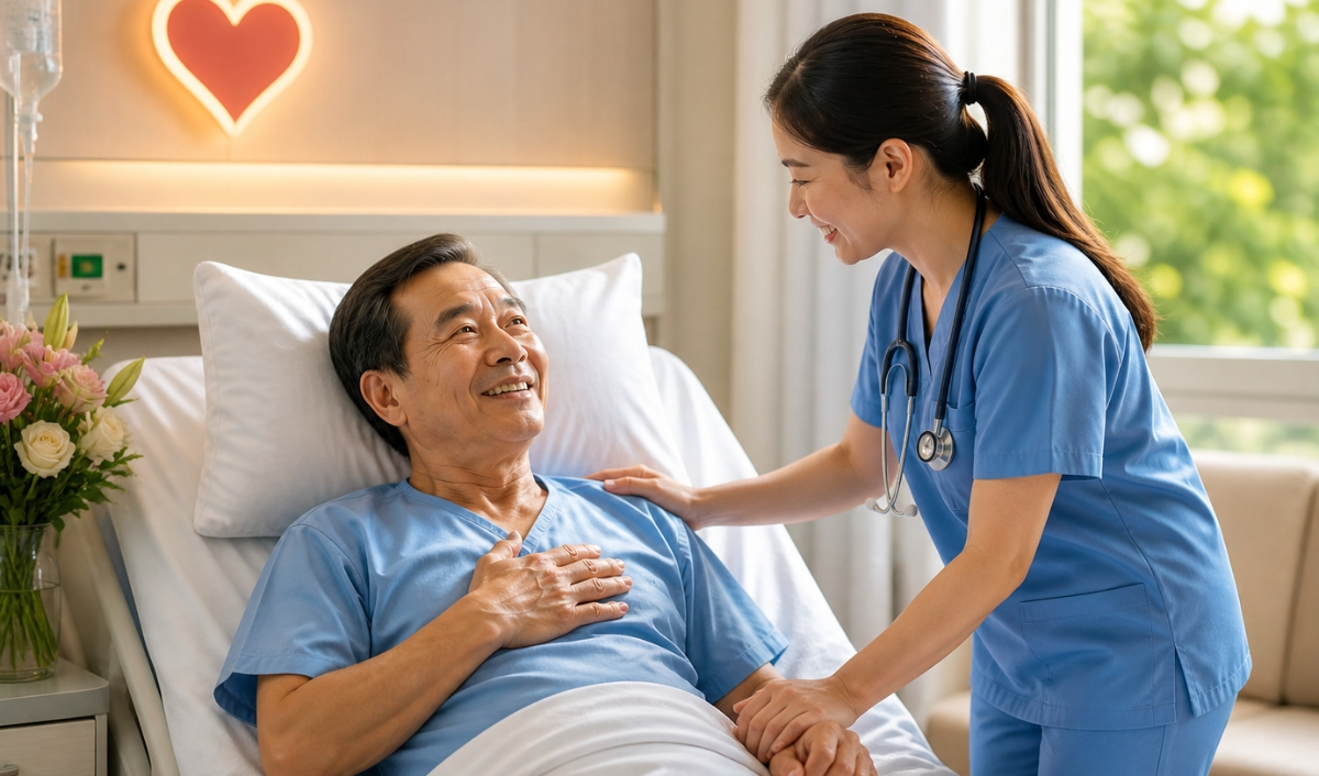 chăm sóc thăm hỏi ổn định tâm lý bệnh nhân