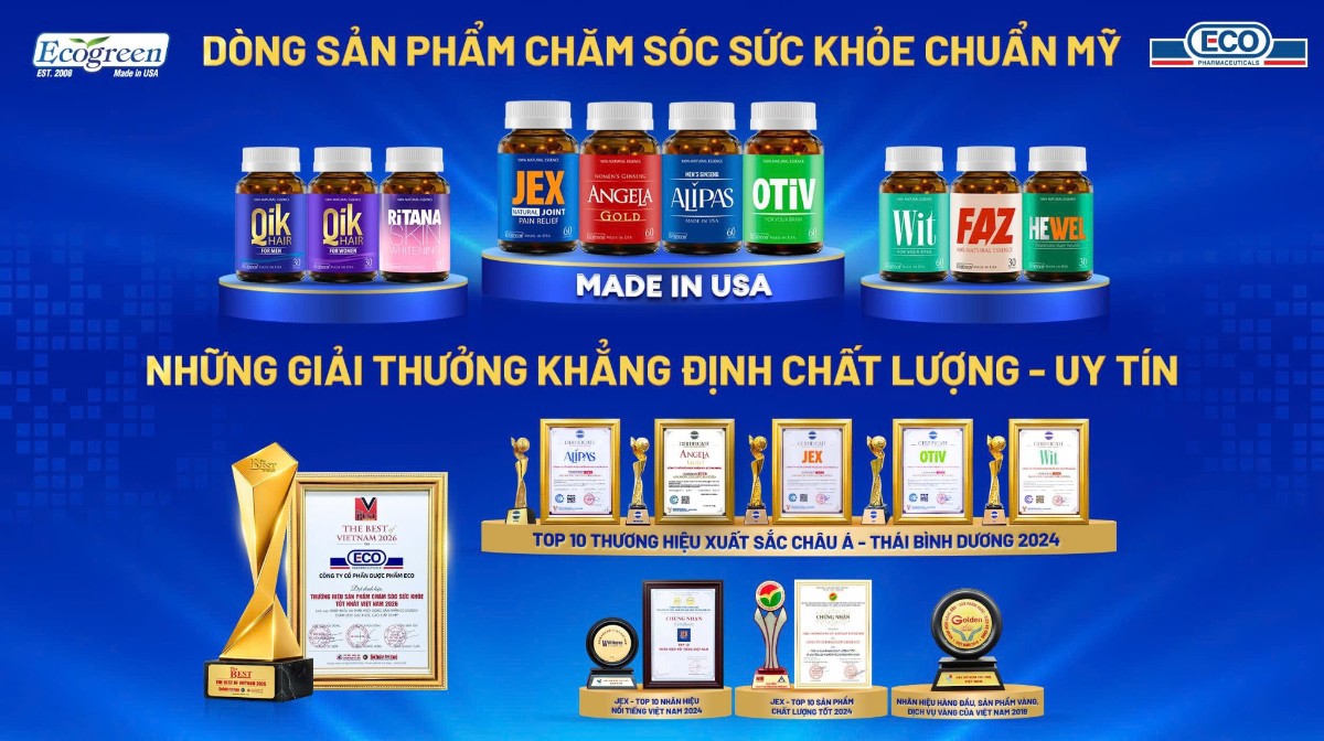 “Ông lớn” ngành Dược ECO: Hơn 15 năm khai mở sản phẩm sức khỏe công nghệ cao, chuẩn Mỹ